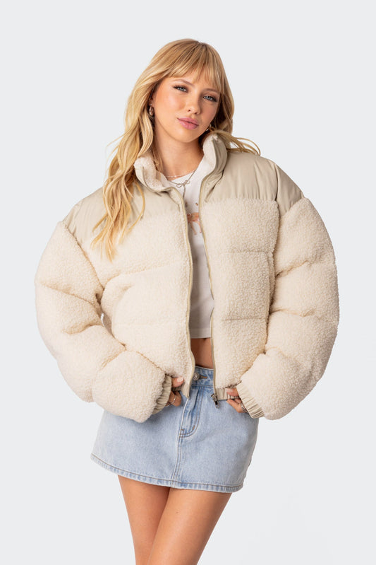 Oversized Sherpa Puffer